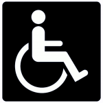 Handicap access sign